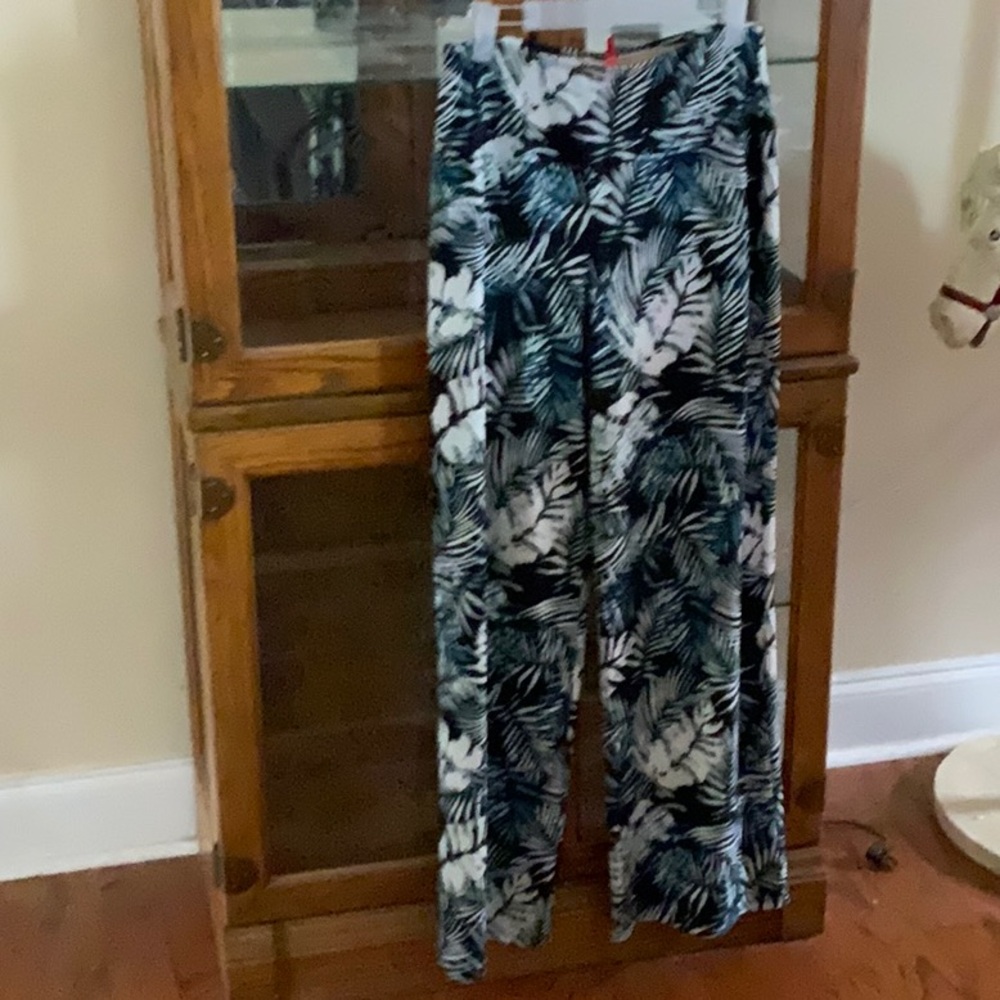 Tropical Print Pants